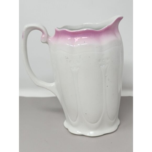 Vintage Small Made In Germany Porcelain Hand Painted Floral Creamer - Picture 3 of 10